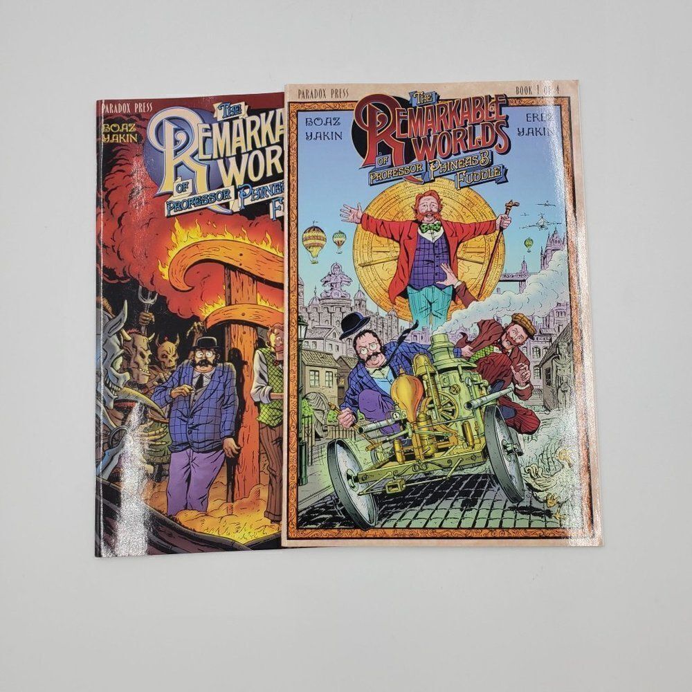 The Remarkable Worlds Of Professor Phineas B Fuddle Comic Book Lot of 2 Paradox